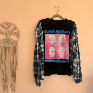 Upcycled Glass Animals Plaid